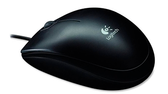 LOGITECH Corded Mouse B100 - Business EMEA - BLACK - 910-003357